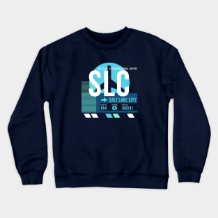 Salt Lake City (SLC) Airport // Sunset Baggage Tag Crewneck Sweatshirt